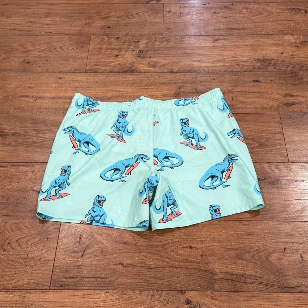 Hollister Swim Shorts NWT Mens Size XXL 2XL Trunks Lined Surf Dinosaurs Dinosaur